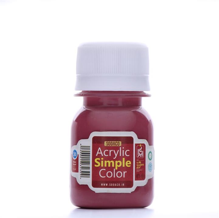 رنگ اکریلیک ساده  سوداکو 30 میلسرخابی  کد acrylic simple 00353